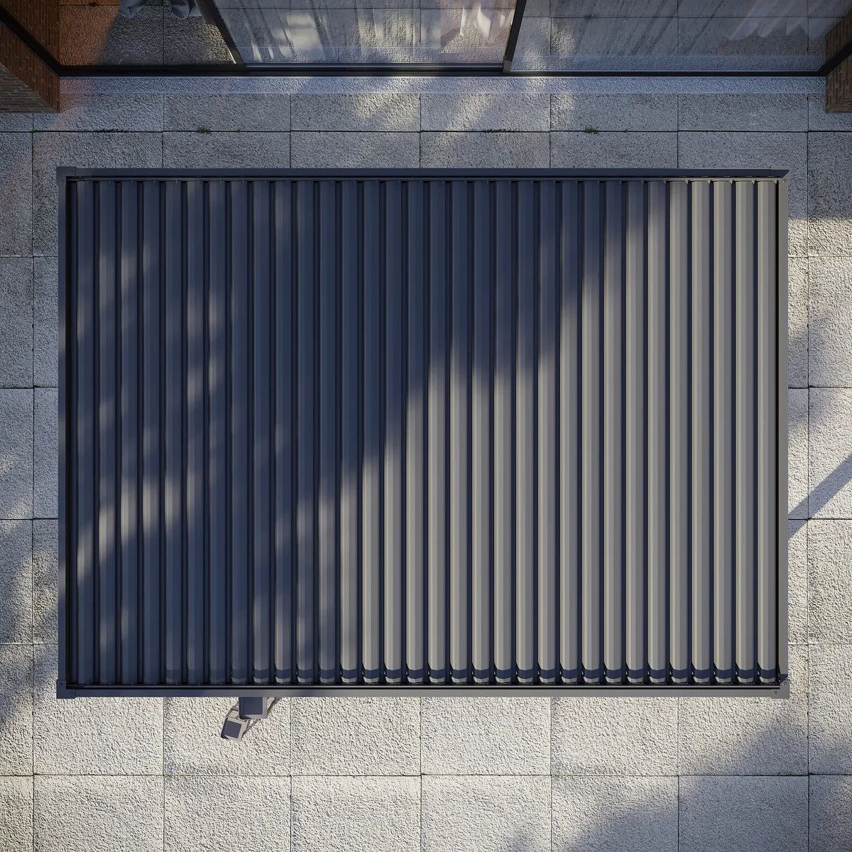PergoSTET Plus Frame Only 3m x 4m Rectangular Pergola with LED Lighting in Grey