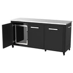 Cozze Fridge Steel Frame And Glass Front 60 Litres Outdoor Kitchen