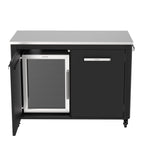 Cozze Fridge Steel Frame And Glass Front 60 Litres Outdoor Kitchen