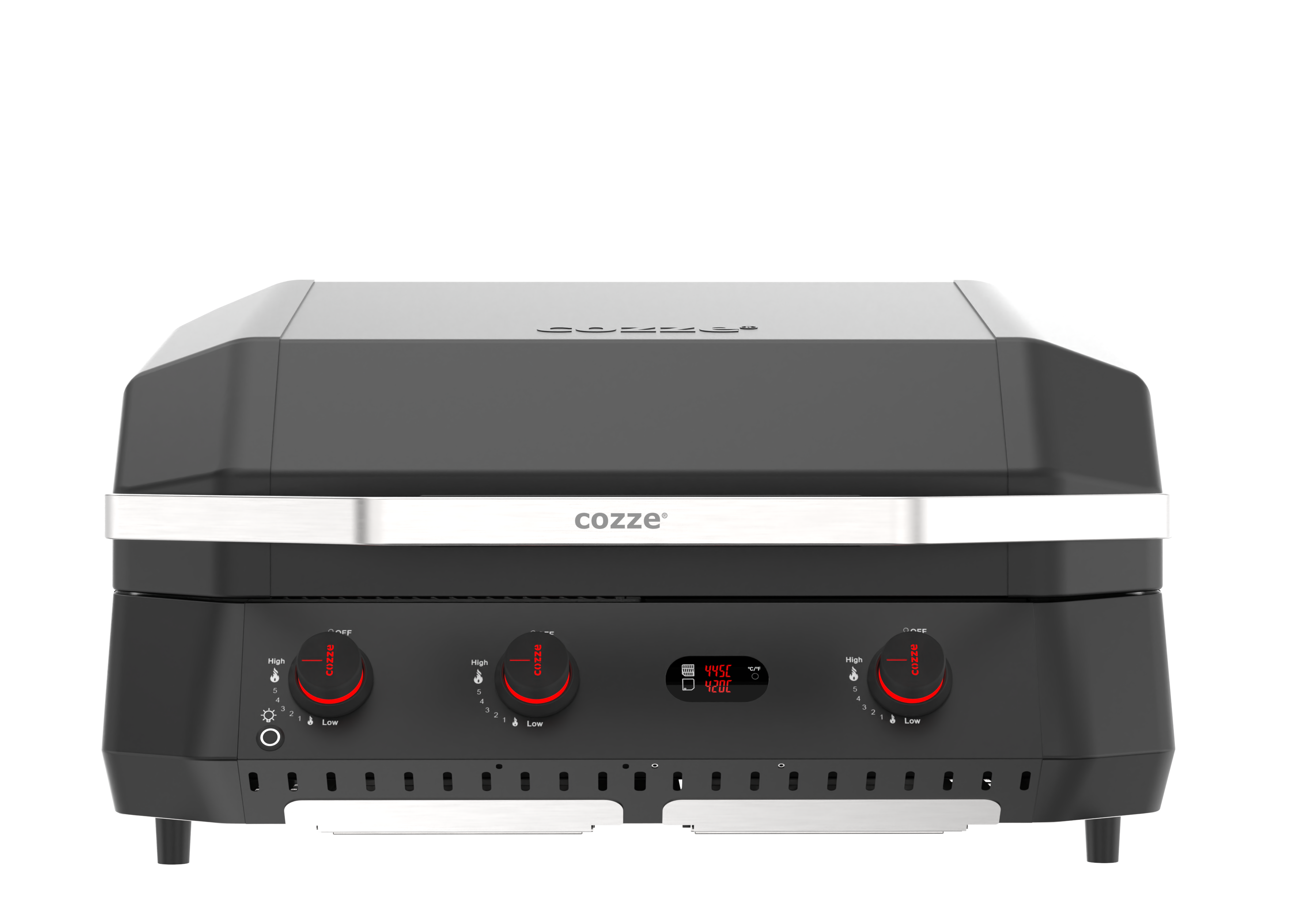 Cozze G800 COMB0 Barbecue With Plancha, 3 Gas burners