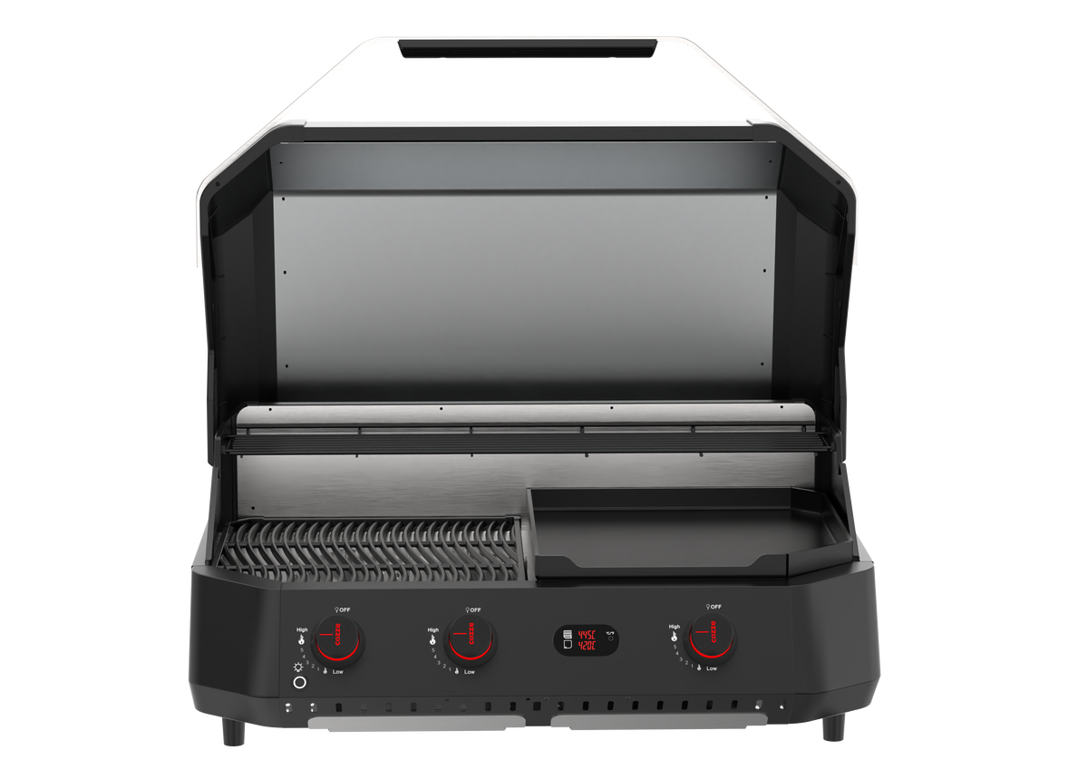Cozze G800 COMB0 Barbecue With Plancha, 3 Gas burners