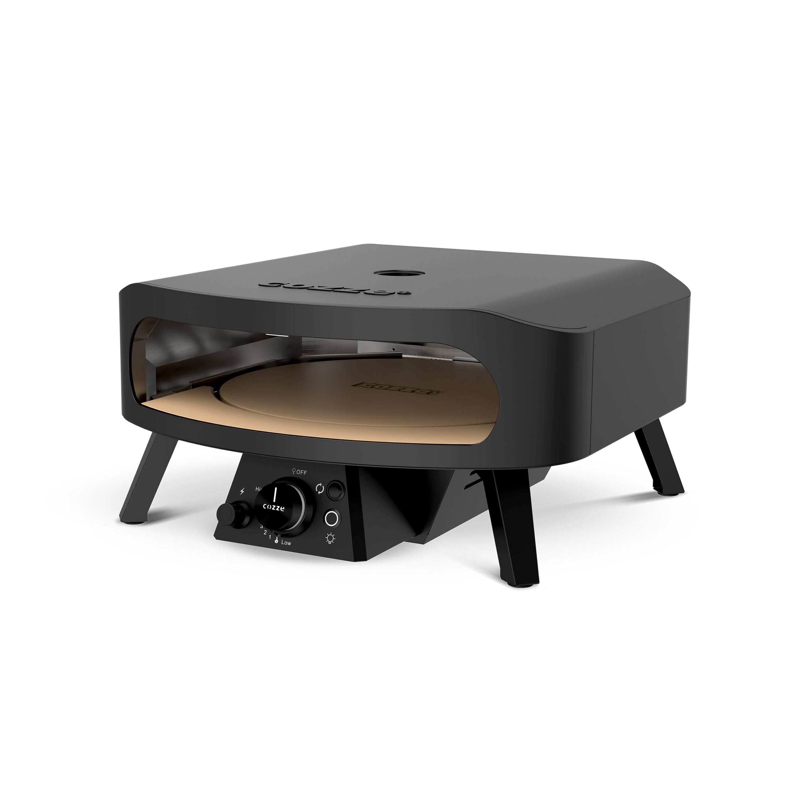 Cozze® 17″ Rotate Gas Pizza Oven Black Edition