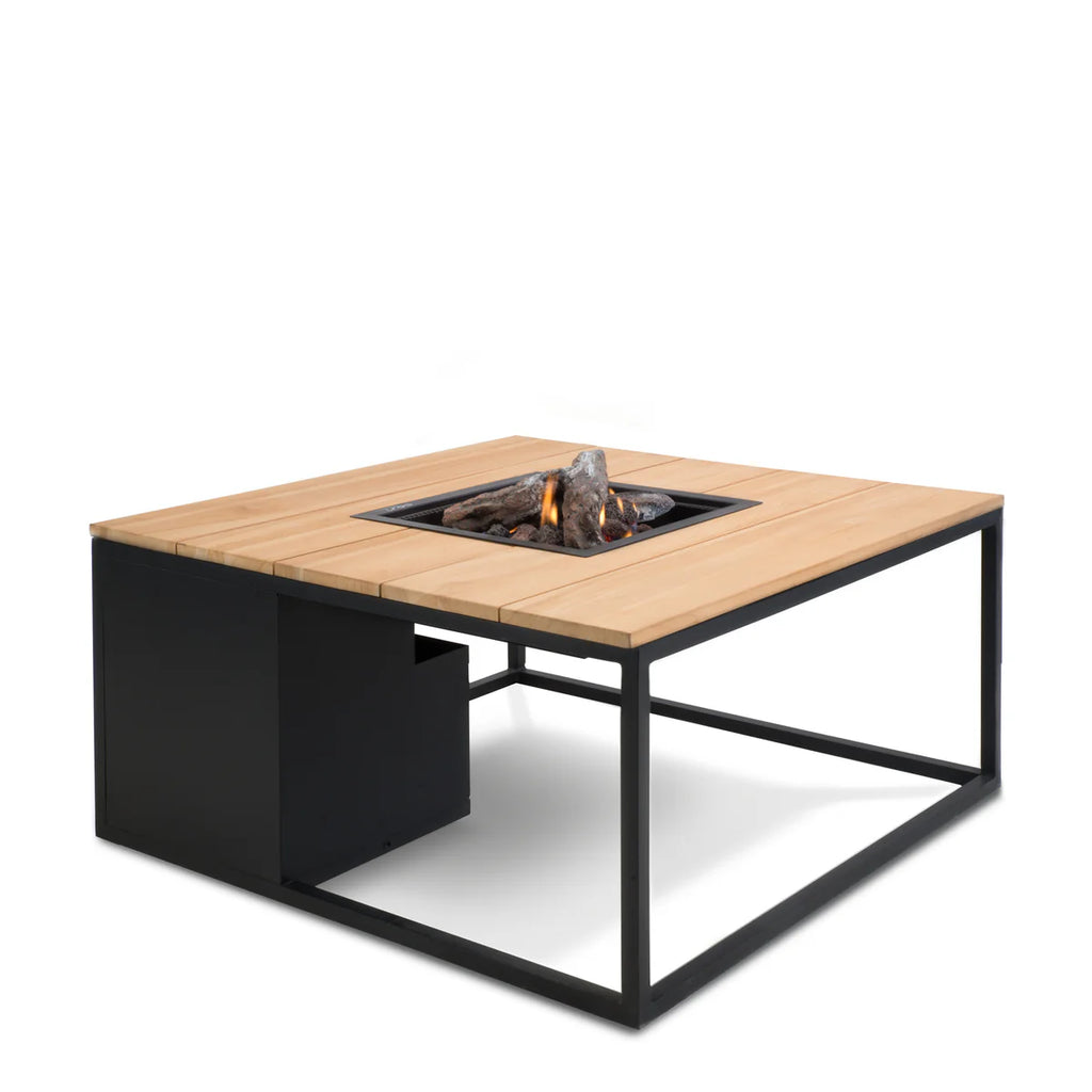 Cosi - Cosiloft 100 Black and Teak Fire Pit Table