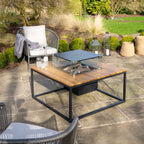 Cosi - Cosiloft 100 Black and Teak Fire Pit Table