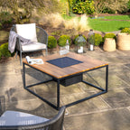 Cosi - Cosiloft 100 Black and Teak Fire Pit Table