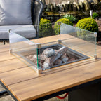 Cosi - Cosiloft 100 Black and Teak Fire Pit Table