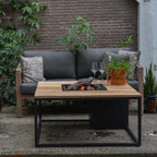 Cosi - Cosiloft 100 Black and Teak Fire Pit Table