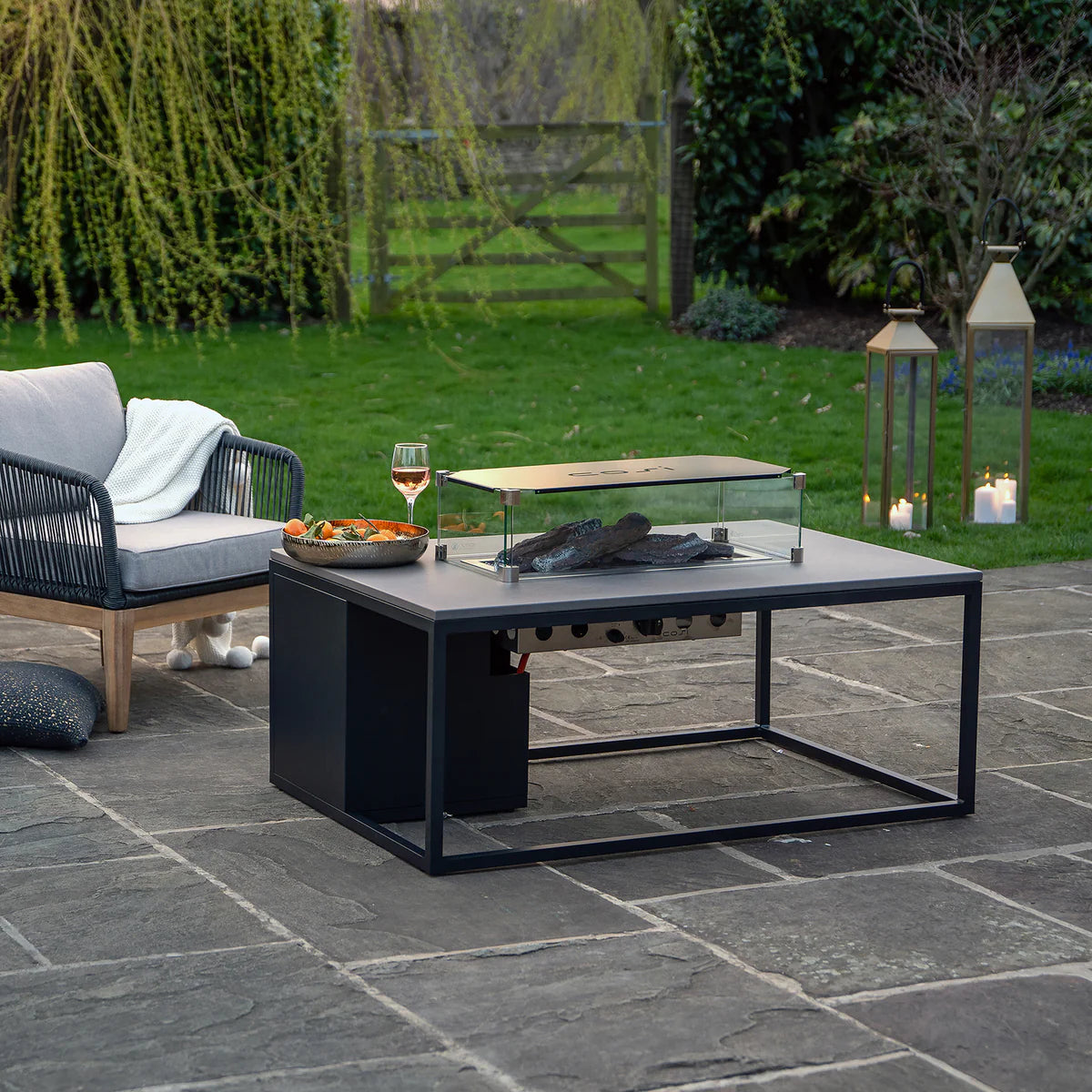 Cosi - Cosiloft 120 Black and Grey Fire Pit Table