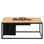 Cosi - Cosiloft 120 Black and Teak Fire Pit Table