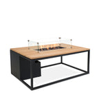 Cosi - Cosiloft 120 Black and Teak Fire Pit Table