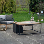 Cosi - Cosiloft 120 Black and Teak Fire Pit Table