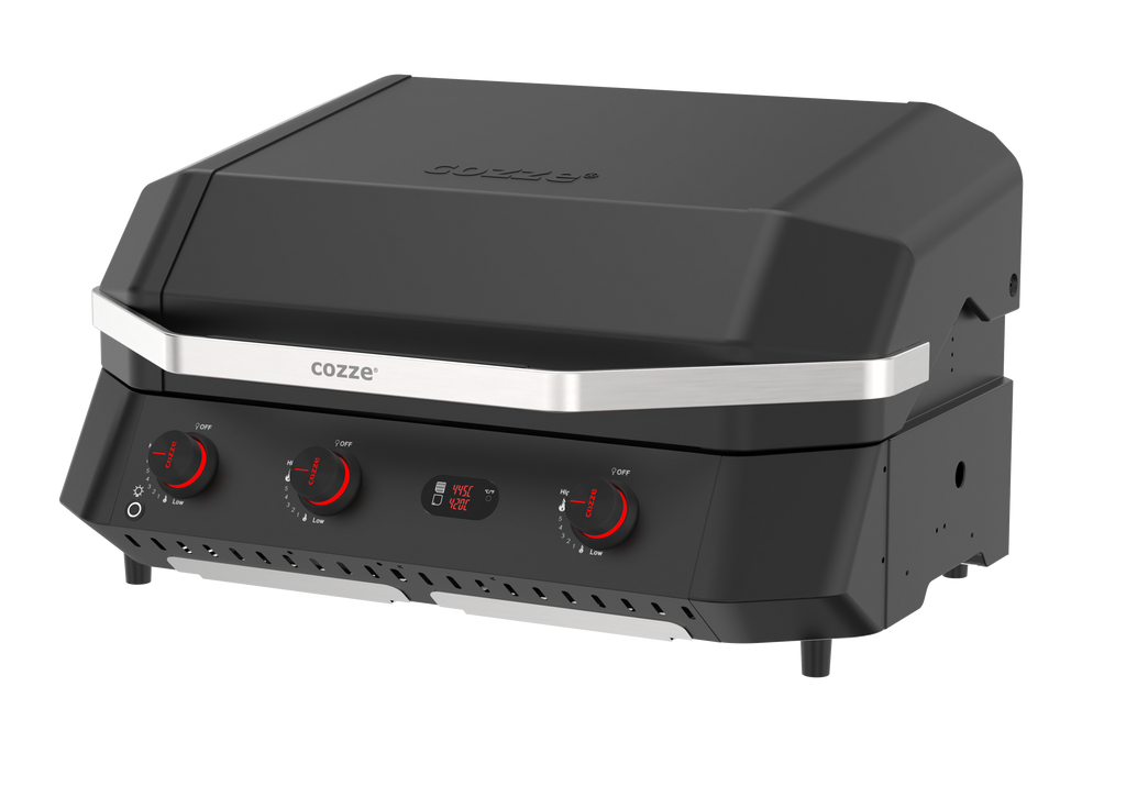Cozze G800 COMB0 Barbecue With Plancha, 3 Gas burners