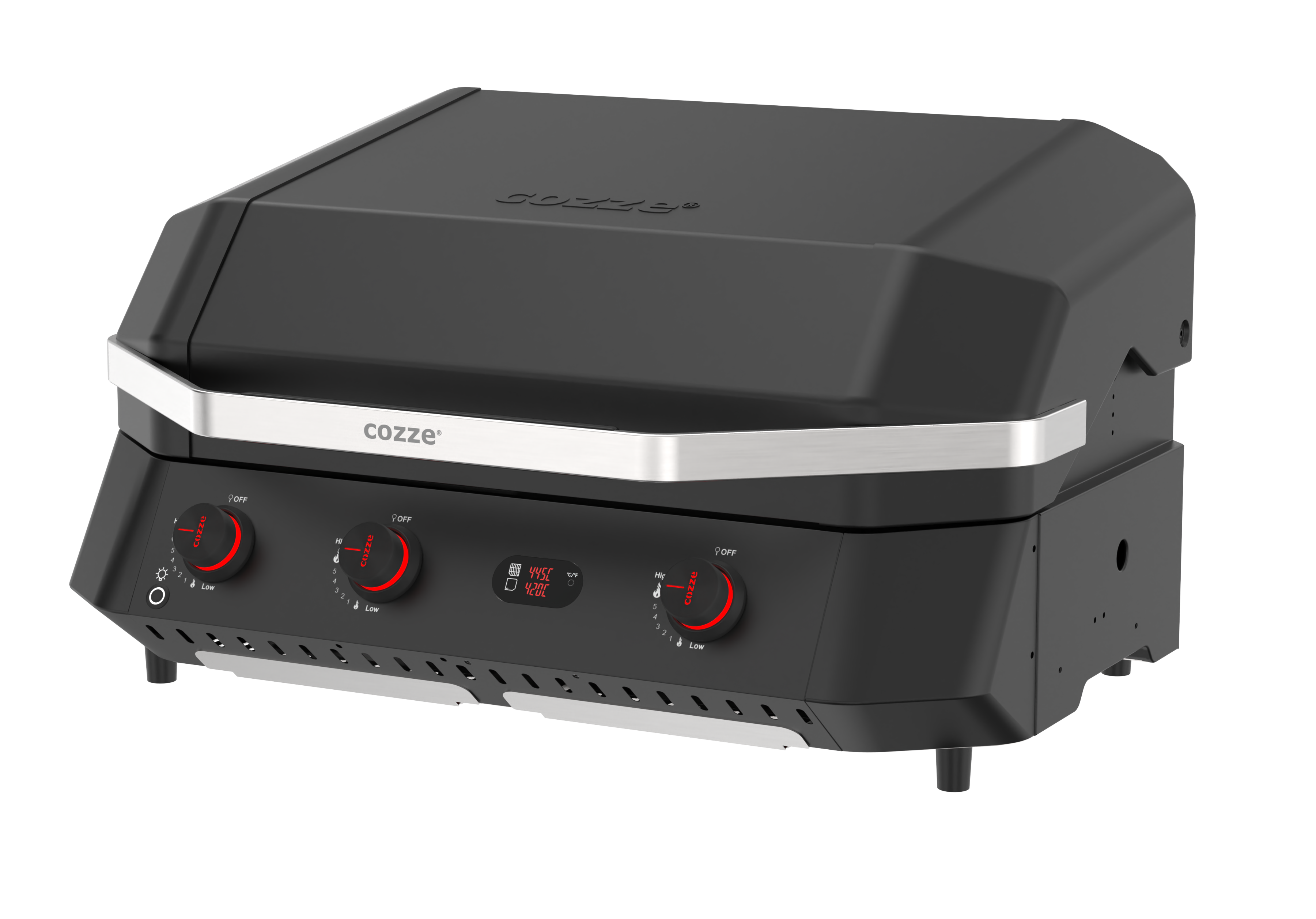 Cozze G800 COMB0 Barbecue With Plancha, 3 Gas burners