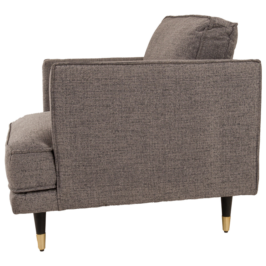 Richmond Grey Arm Chair Sumptuous Upholstery Curved Arm Design Exclusive Collection