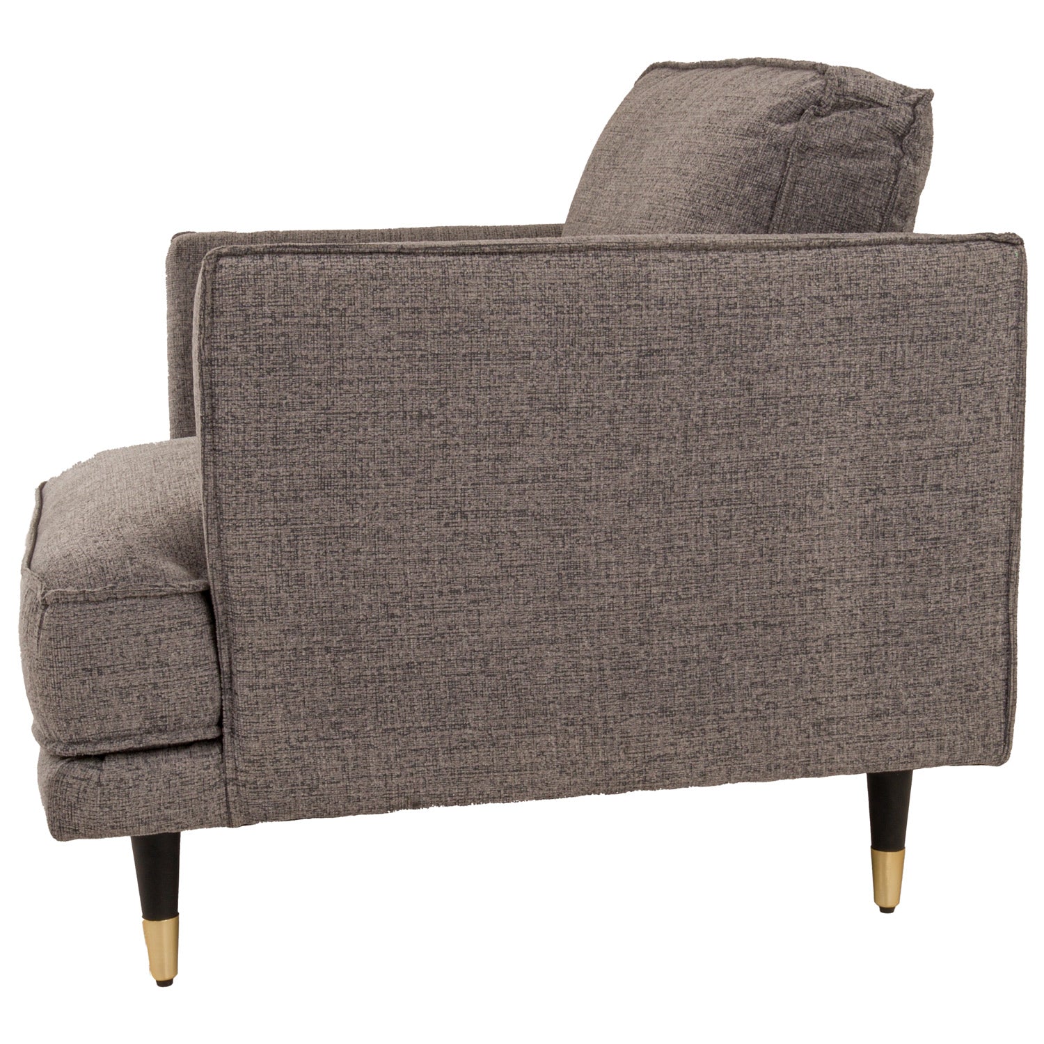 Richmond Grey Arm Chair Sumptuous Upholstery Curved Arm Design Exclusive Collection