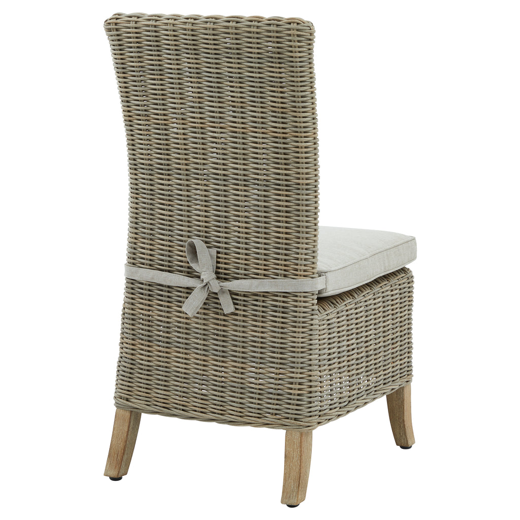 Capri Collection Outdoor Dining Chair Premium HDPE Wicker Exclusive Limited Edition For Terrace Living