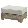 Capri Collection Outdoor Foot Stool 5mm HDPE Weave With Aluminum Frame Limited Edition