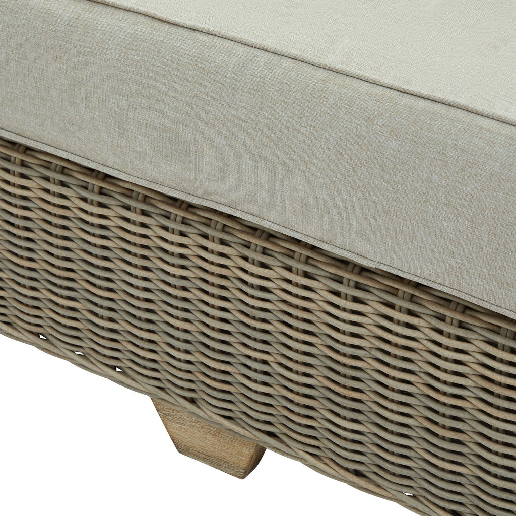 Capri Collection Outdoor Three Seater Sofa HDPE Wicker For Refined Outdoor Living