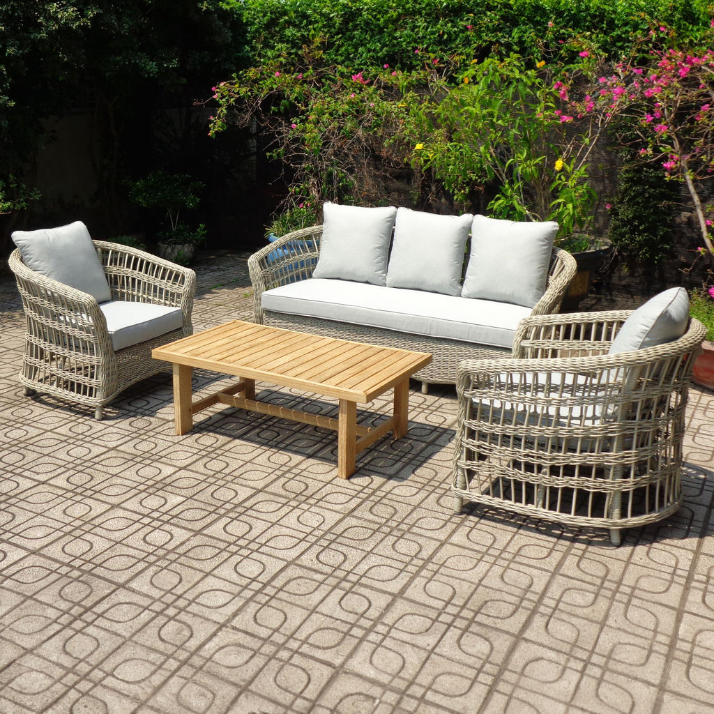 Palma Collection Outdoor Set HDPE Wicker Elite