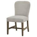 Cobham Grey Dining Chair Weathered Oak Frame With Antique Brass Studs And Subtle Exclusivity