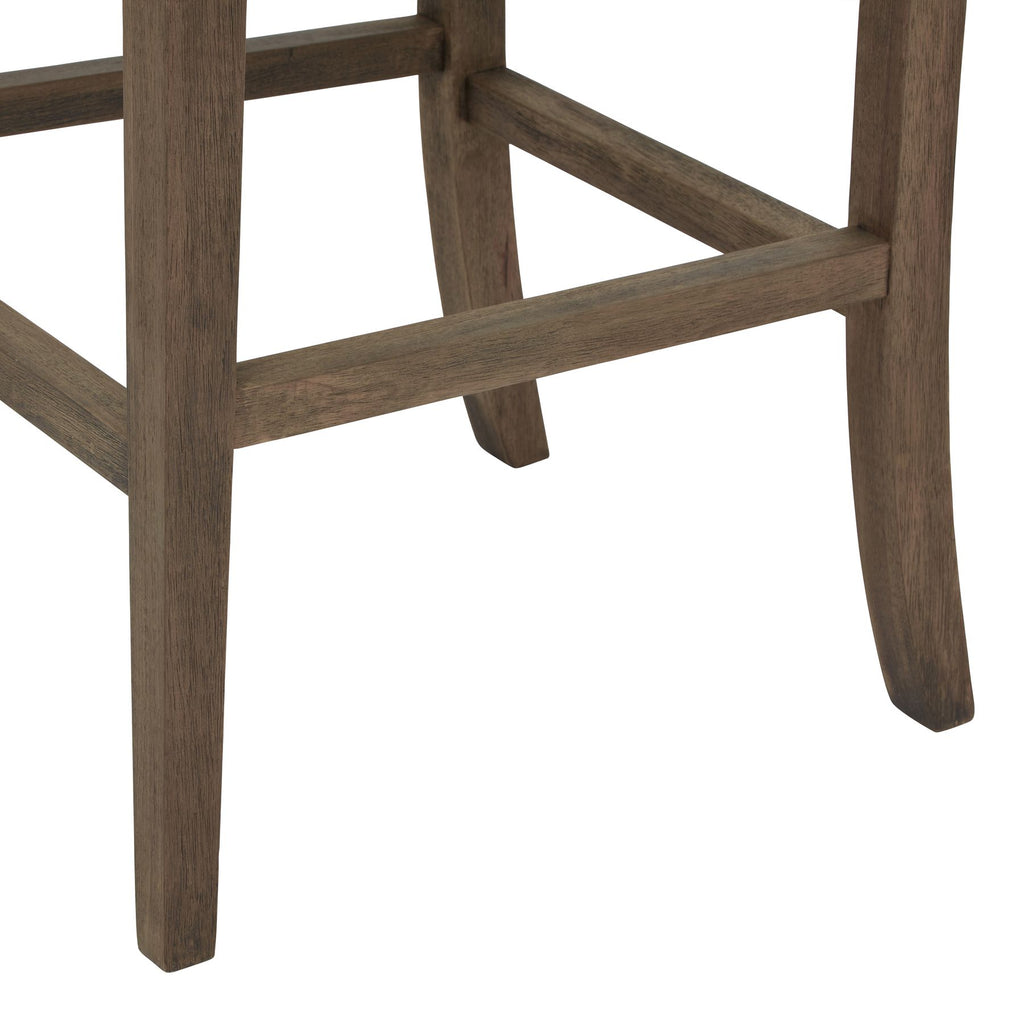 Compton Grey Bar Stool Rubberwood Frame Limited Edition