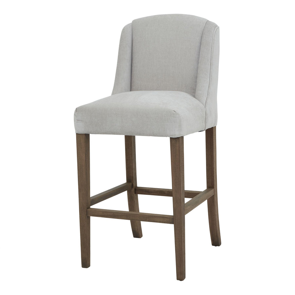 Compton Grey Bar Stool Rubberwood Frame Limited Edition