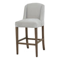 Compton Grey Bar Stool Rubberwood Frame Limited Edition