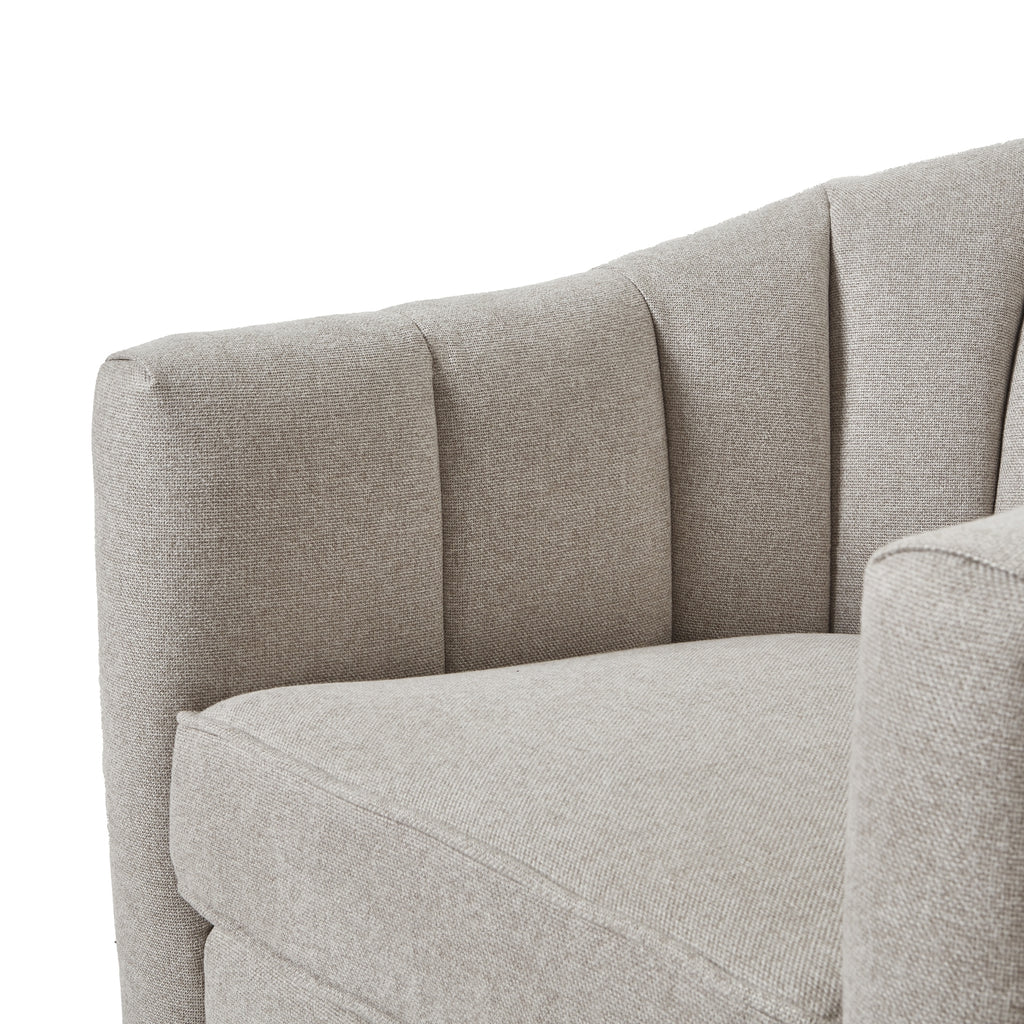 Lily Swivel Chair Oatmeal Twill From The Signature Collection For Modern Interiors