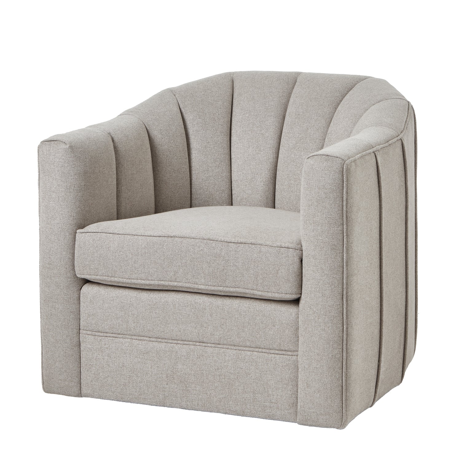 Lily Swivel Chair Oatmeal Twill From The Signature Collection For Modern Interiors