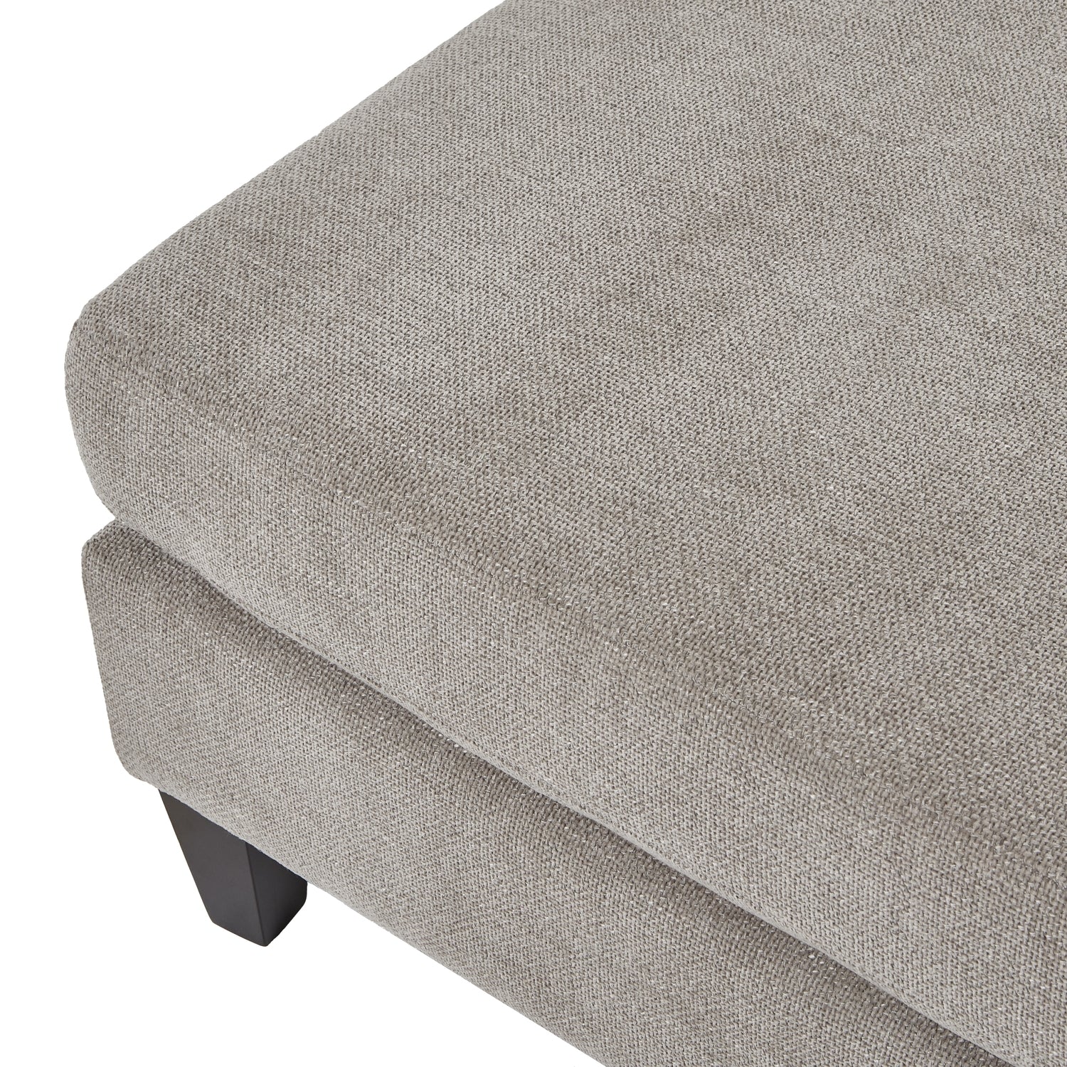 Vesper Velvet Ottoman Foot Stool Taupe Collection Limited Edition Timeless Luxury Craftsmanship