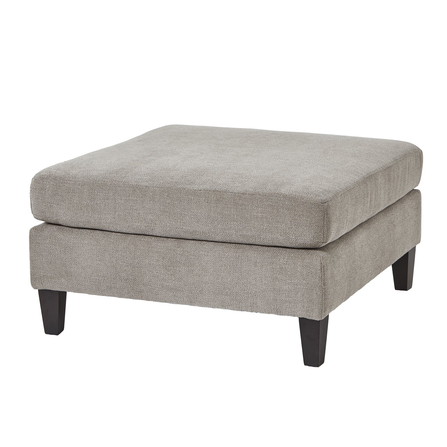 Vesper Velvet Ottoman Foot Stool Taupe Collection Limited Edition Timeless Luxury Craftsmanship