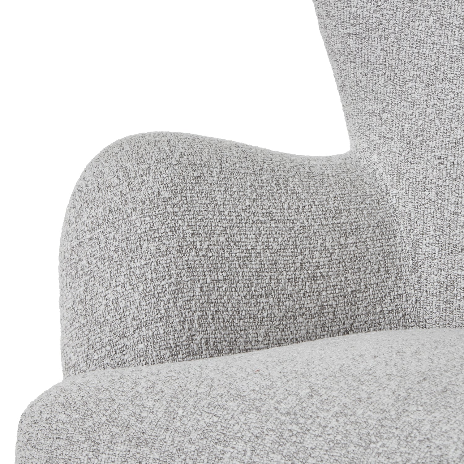 Greige Hui Large Arm Chair Plush Upholstery Hui Collection Timeless Elegance Exquisite Craftsmanship