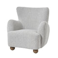 Greige Hui Large Arm Chair Plush Upholstery Hui Collection Timeless Elegance Exquisite Craftsmanship