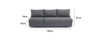 Panama 3 Seat Outdoor Sofa With Built In Sun Lounger Two In One Washed Grey Premium