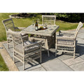 Provence Collection Outdoor 4 Seater Dining Set Limited Availability For Elegant Patios