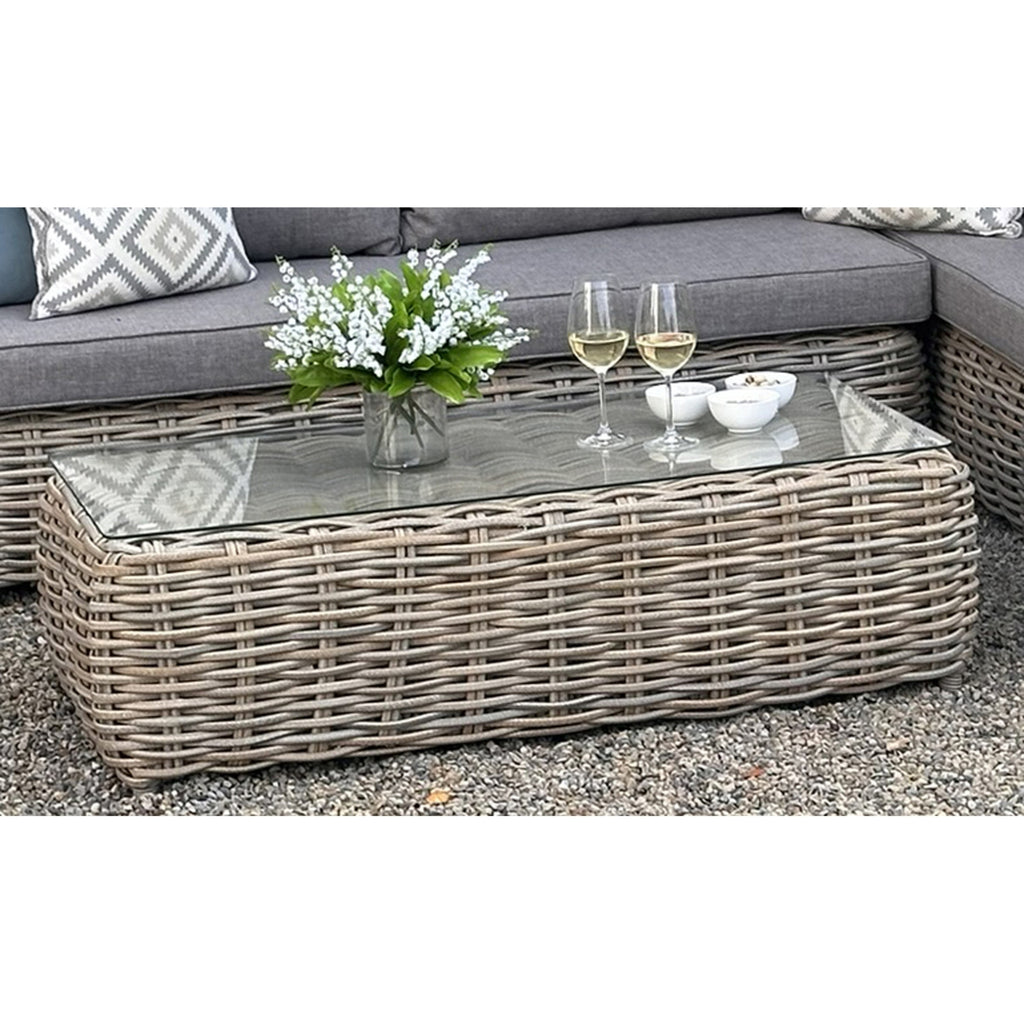 Amalfi Collection Outdoor Large Corner Set Woven Luxury Patio Limited Edition Al Fresco