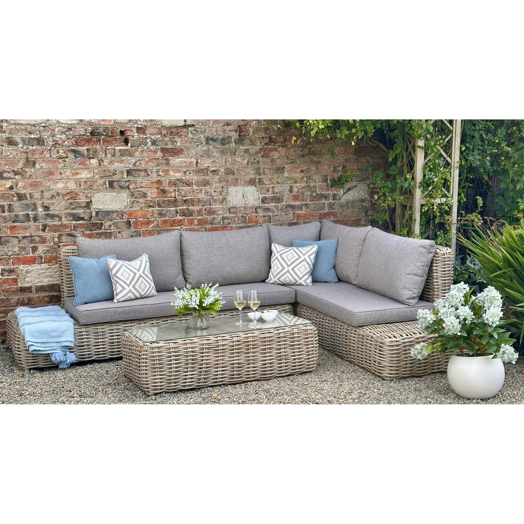 Amalfi Collection Outdoor Large Corner Set Woven Luxury Patio Limited Edition Al Fresco