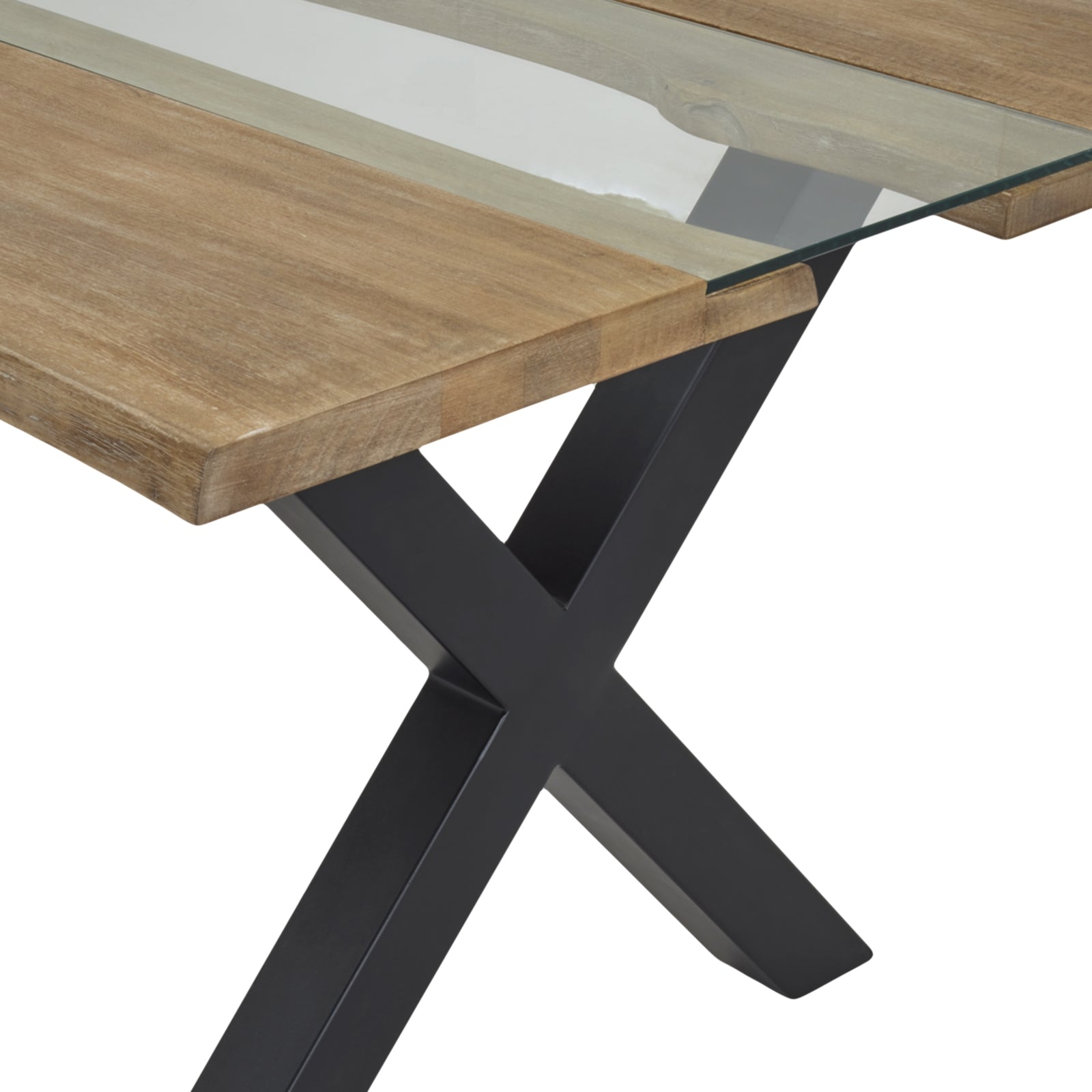 Live Edge Collection Light Acacia River Dining Table Limited Edition Exemplary Hardwood
