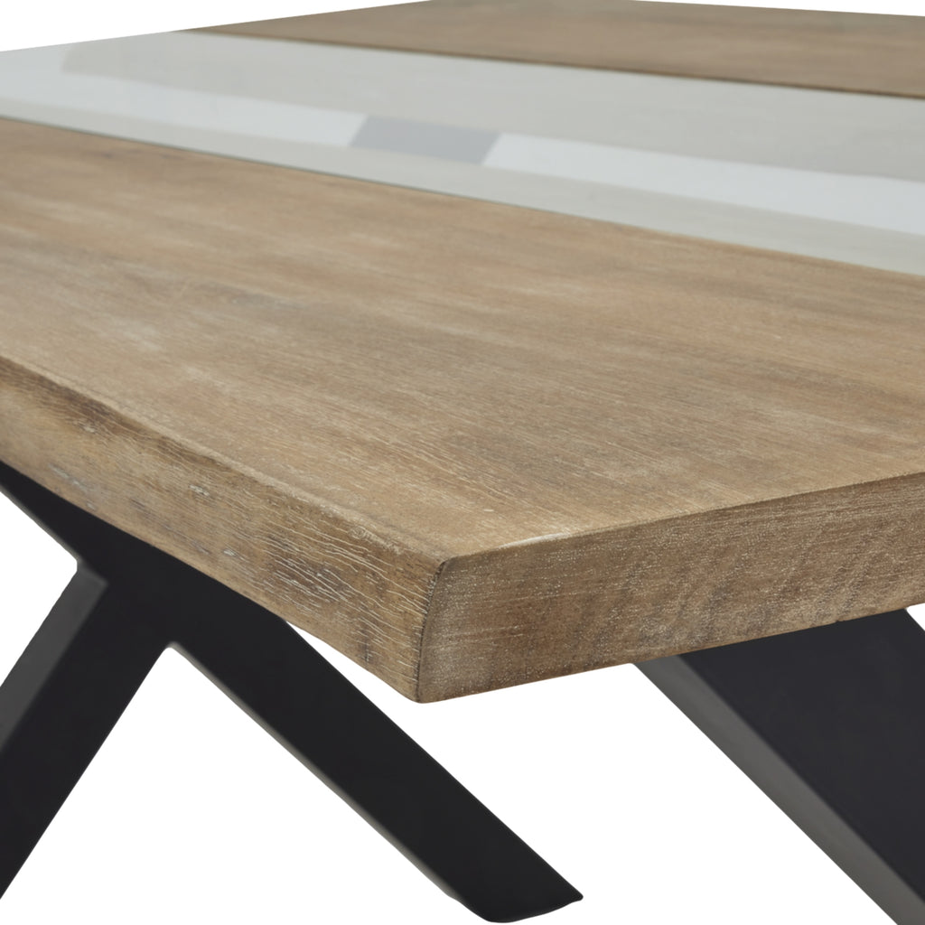 Live Edge Collection Light Acacia River Dining Table Limited Edition Exemplary Hardwood
