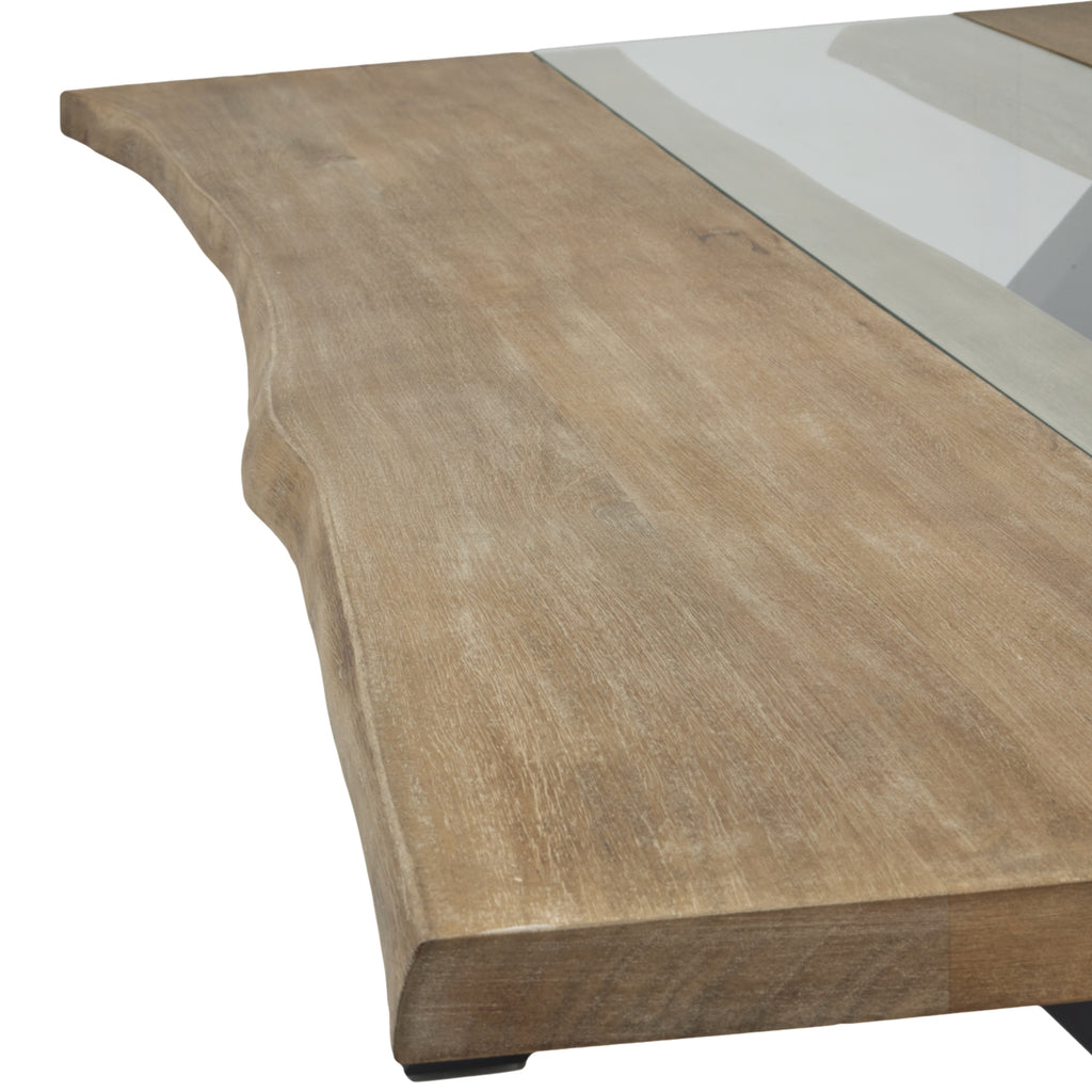 Live Edge Collection Light Acacia River Dining Table Limited Edition Exemplary Hardwood