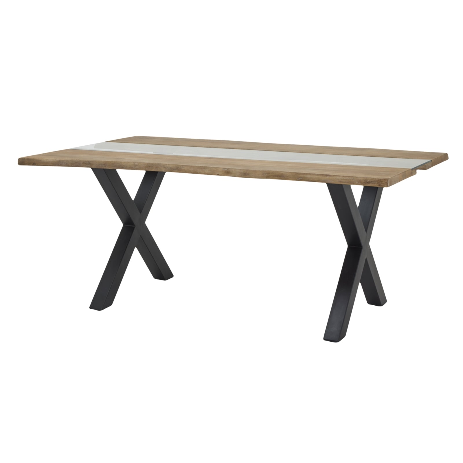 Live Edge Collection Light Acacia River Dining Table Limited Edition Exemplary Hardwood