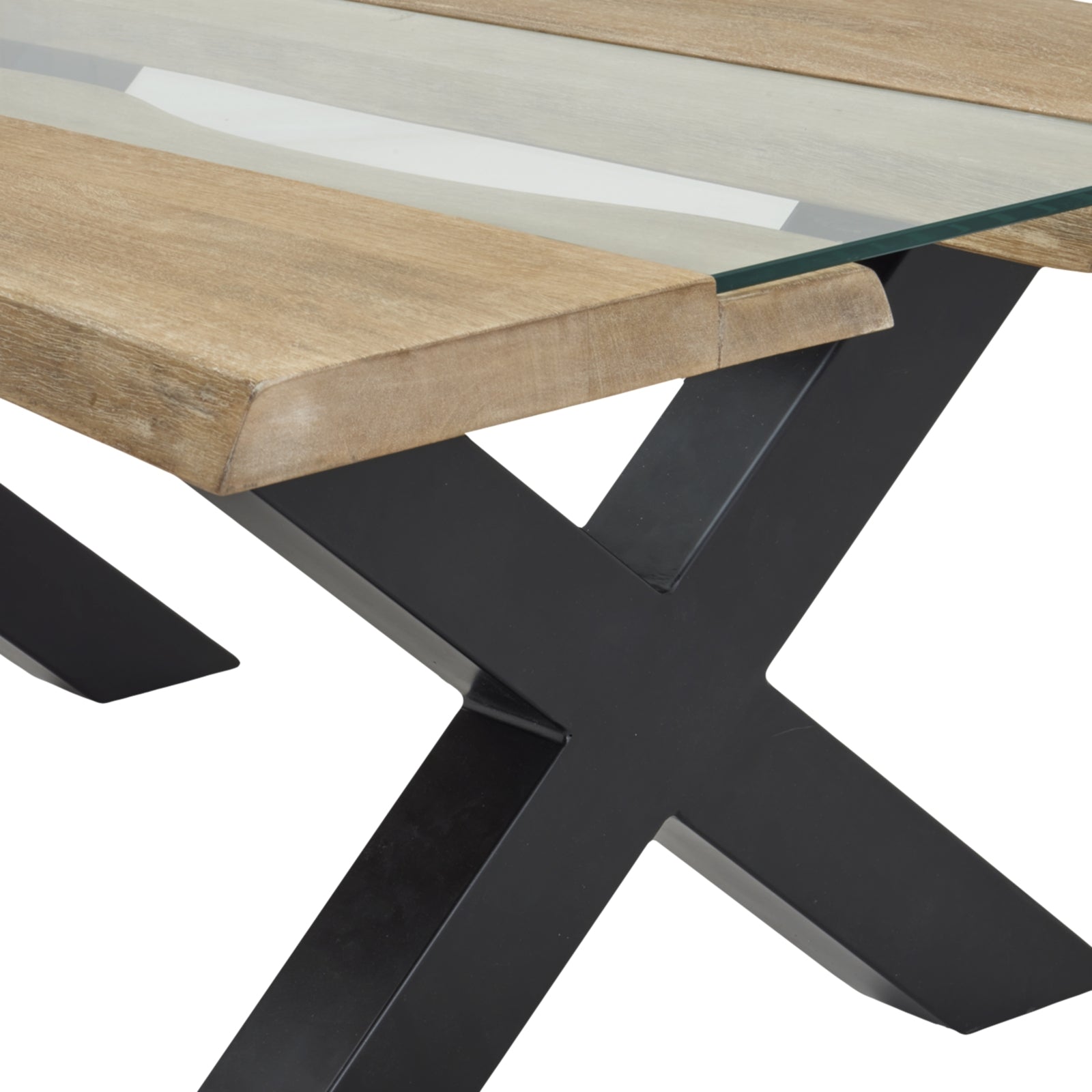 Live Edge Collection Light Acacia Coffee Table With Resin Inlays Exclusive Hand Finished Luxury