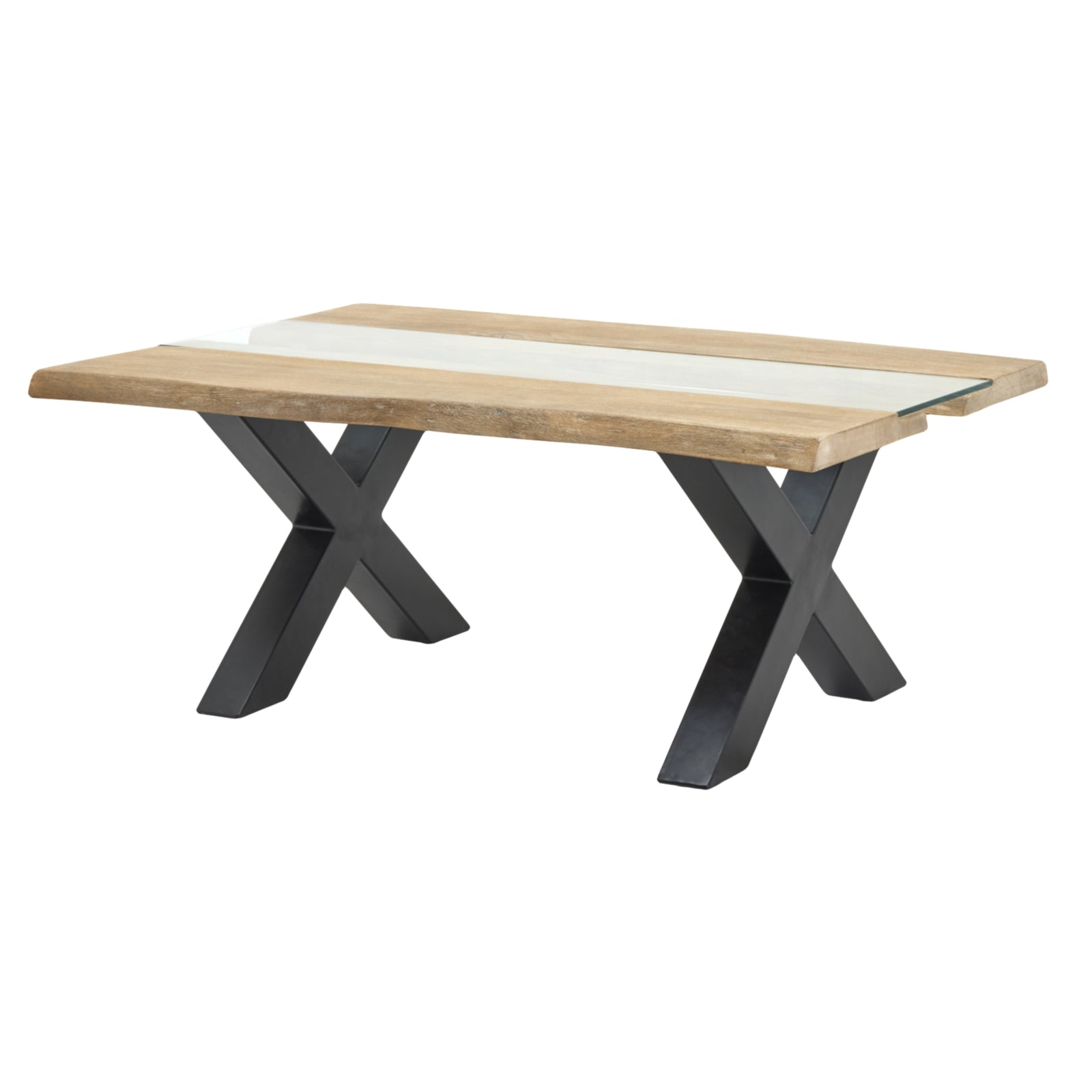 Live Edge Collection Light Acacia Coffee Table With Resin Inlays Exclusive Hand Finished Luxury