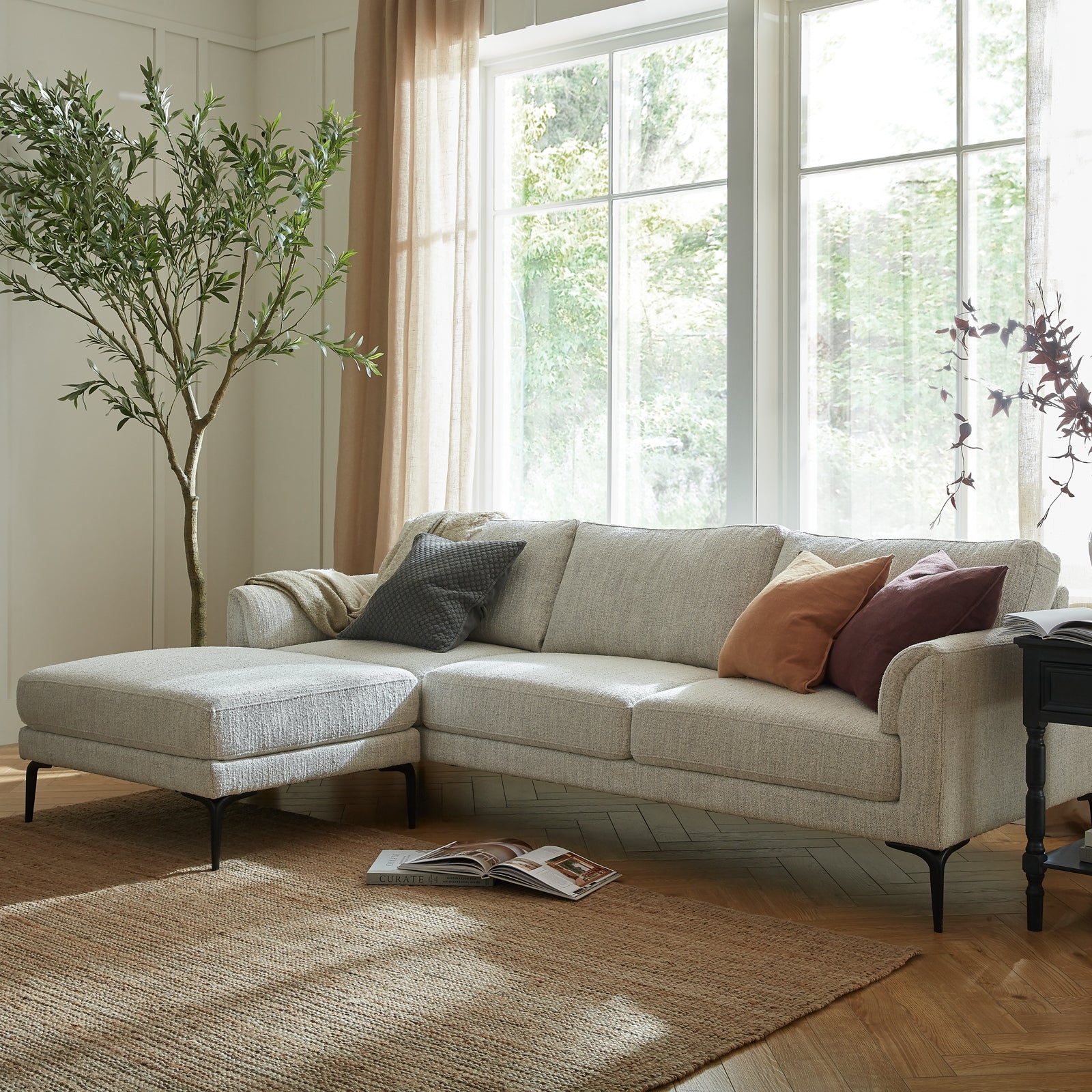 Zephra Three Seater Sofa From The Zephra Collection With Footstool Limited Edition