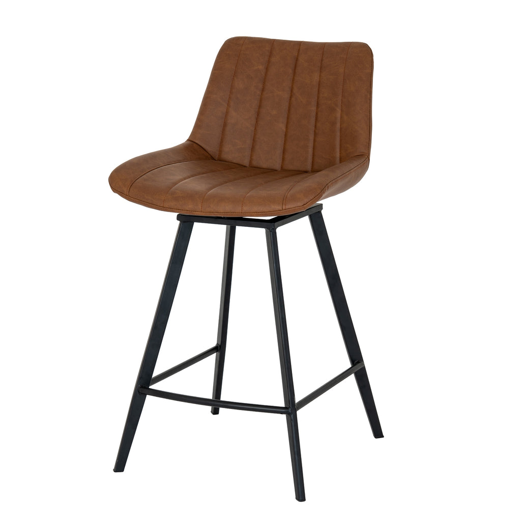 Malmo Swivel Bar Stool Tan Upholstery Luxe Collection Timeless Craftsmanship for Elevated Interiors
