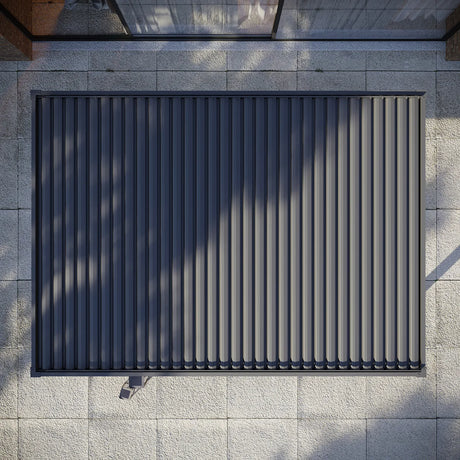 PergoSTET Plus Frame Only 3m x 4m Rectangular Pergola with LED Lighting in Grey