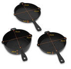 Igneus 3‑Part Cast Iron Pan Set