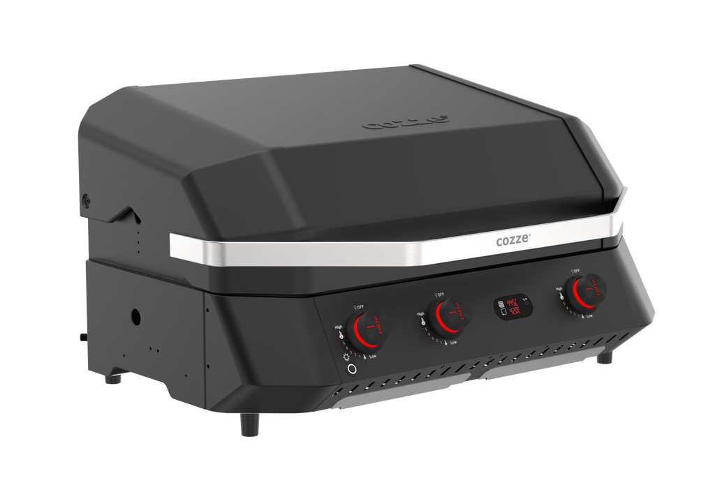 Cozze G800 COMB0 Barbecue With Plancha, 3 Gas burners