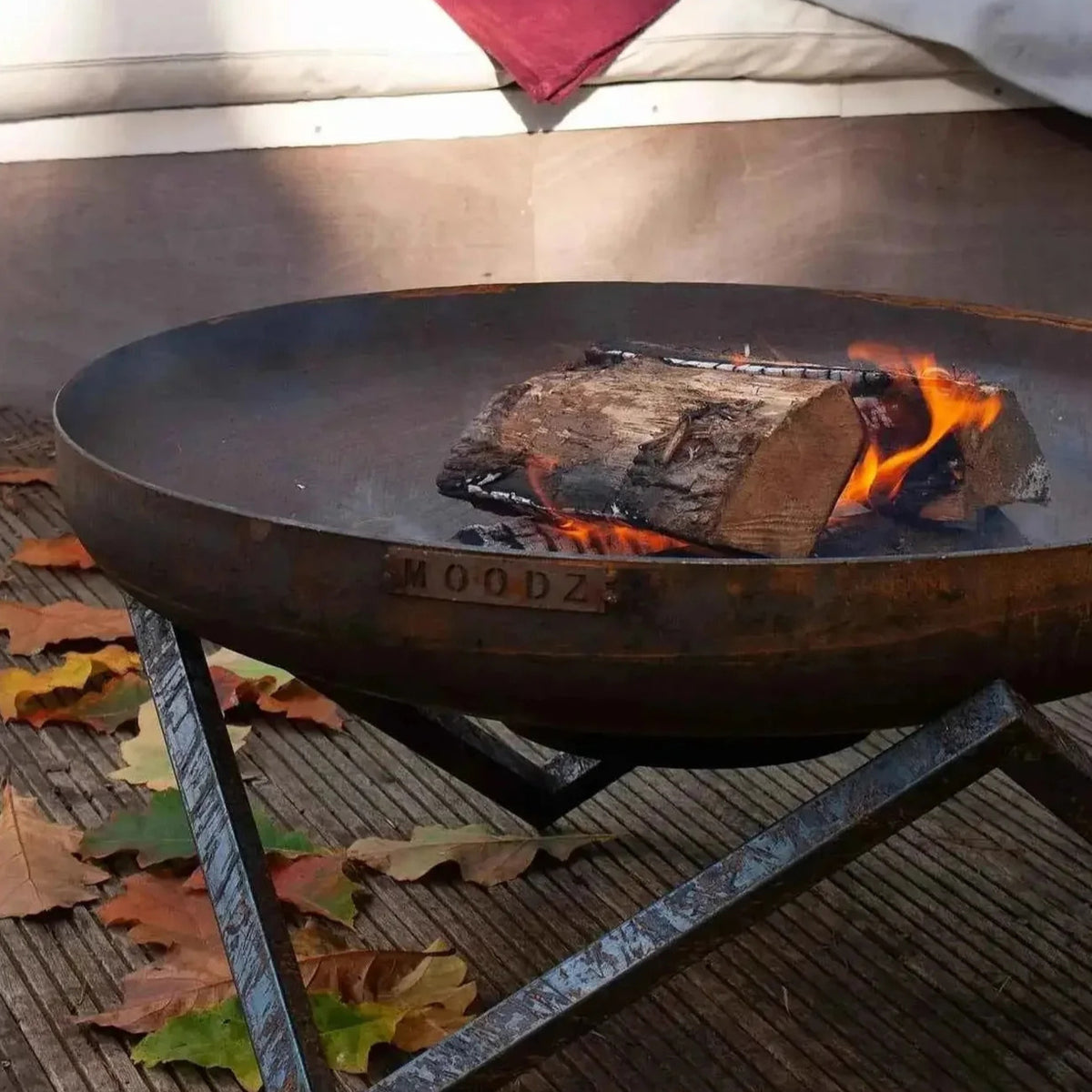MOODZ Carbon Steel Fire Bowl Star Frame