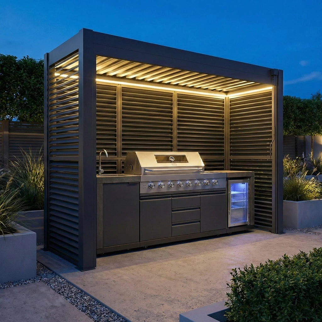 Maze Como Freestanding Shelter | For BBQ's & Outdoor Kitchens